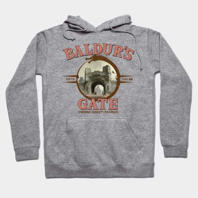 Baldu'rs Gate (Alt print) Hoodie by Miskatonic Designs